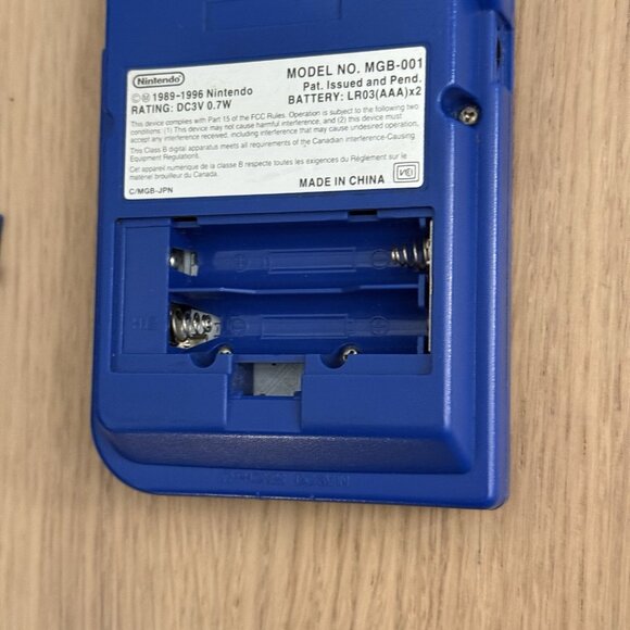 Nintendo Game Boy Pocket Original Shell Screen & Glass Lens Blue Working Tested - Picture 6 of 11